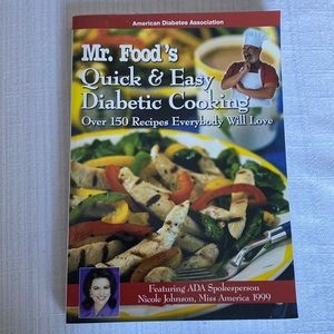 NWOT VTG Mr. Food’s Quick & Easy Diabetic Cooking by Art Ginsburg (Mr. Food)